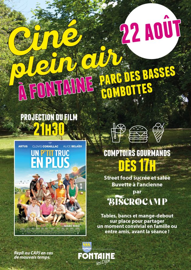 Cinéma plein air et Comptoirs gourmands