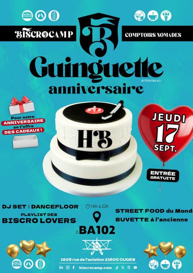 Guinguette anniversaire BISCROCAMP