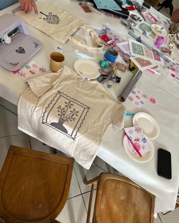 Atelier flocage sur textile