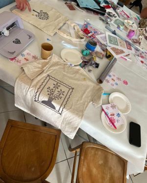 Atelier flocage sur textile