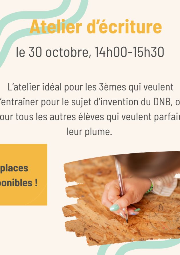 Atelier d'écriture