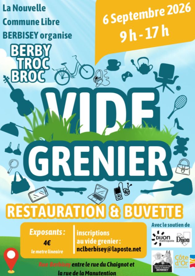 Vide grenier rue Berbisey 