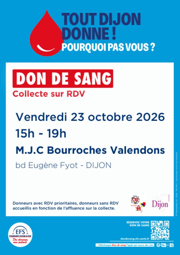 Tout Dijon Donne son sang ... au quartier des Bourroches
