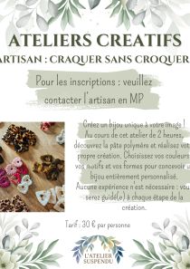 Atelier créatif - Bijou pâte polymère