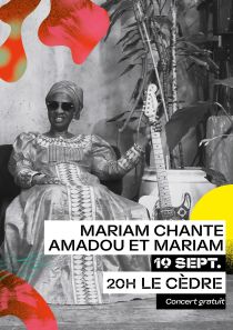 Mariam chante Amadou et Mariam - Concert gratuit
