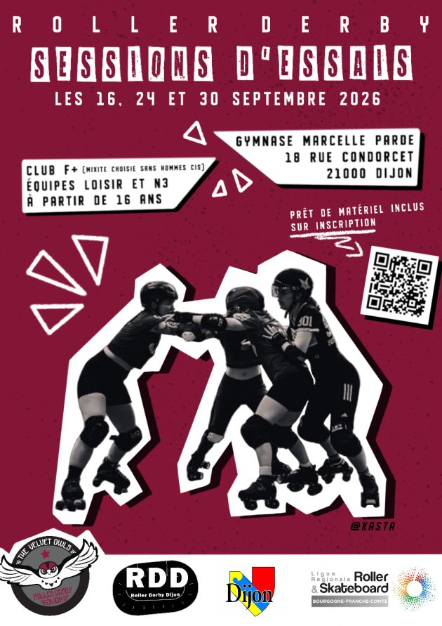 Sessions d'essais Roller Derby Dijon