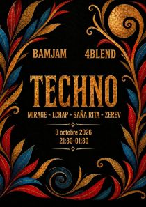 4Blend invite Sana Rita et Lchap - DJ Set Techno