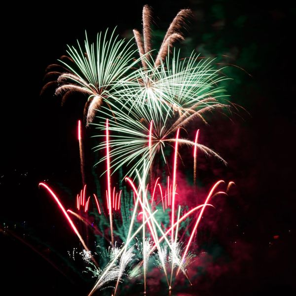 Feu d'artifice à l'occasion des commémorations de la Libération de Dijon
