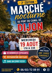 Marché nocturne du Port du Canal de Dijon