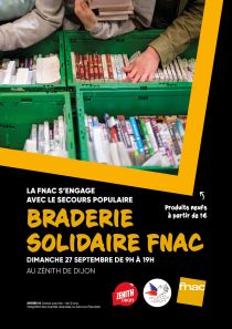 Braderie solidaire Fnac au Zénith de Dijon