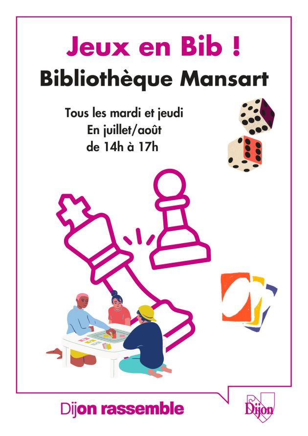 Jeux en Bib ! jeux de société à la Bibliothèque Mansart