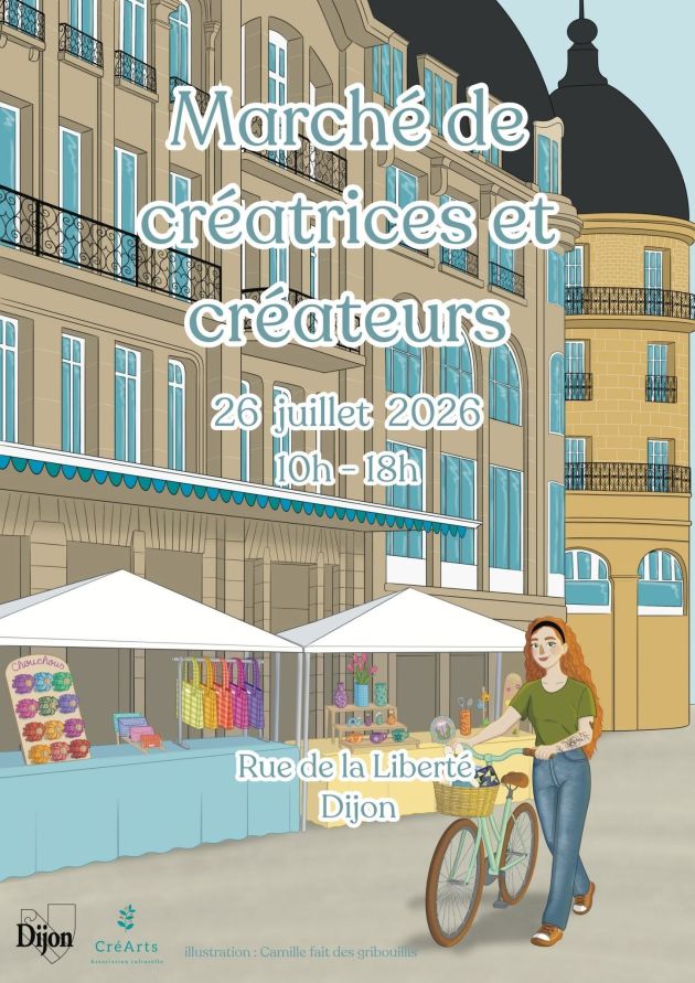 Marché de créatrices et de créateurs, rue de la Liberté