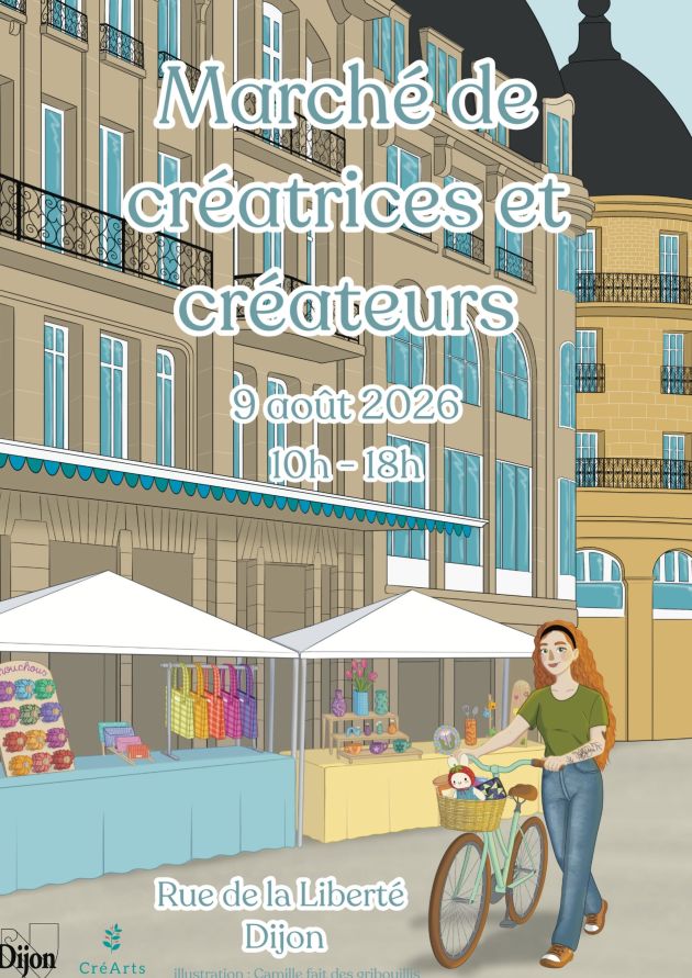 Marché de créatrices et de créateurs, rue de la Liberté
