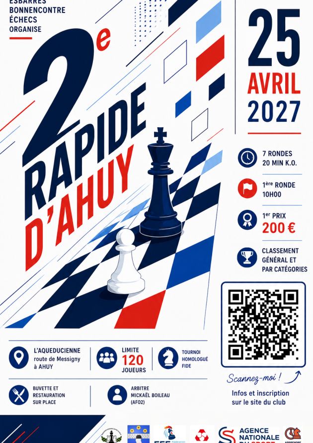 2ème Rapide d’Ahuy - Tournoi d'échecs