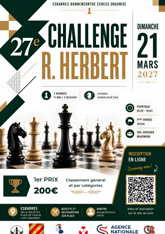 27ème Challenge Herbert - Tournoi d'échecs