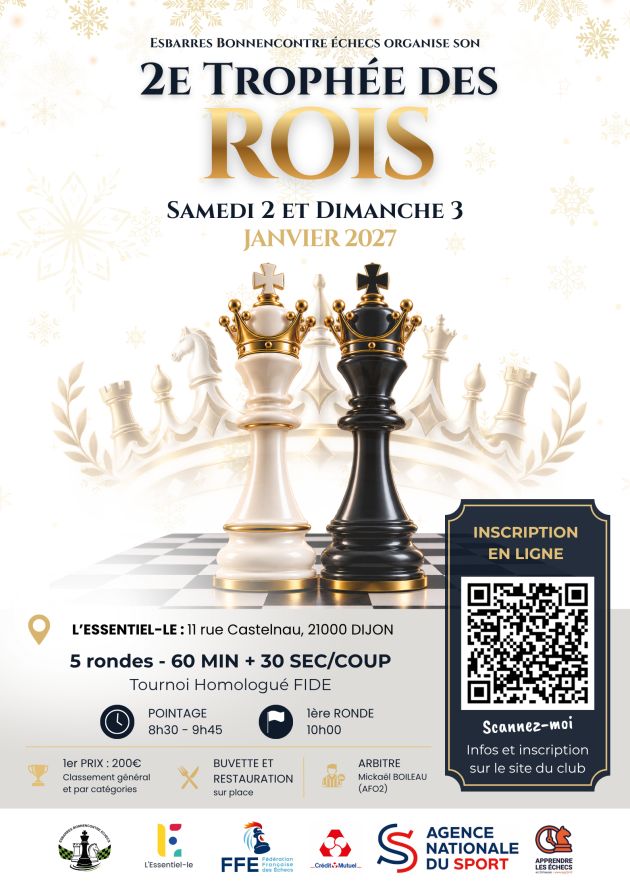 2ème Trophée des Rois - Tournoi d'échecs